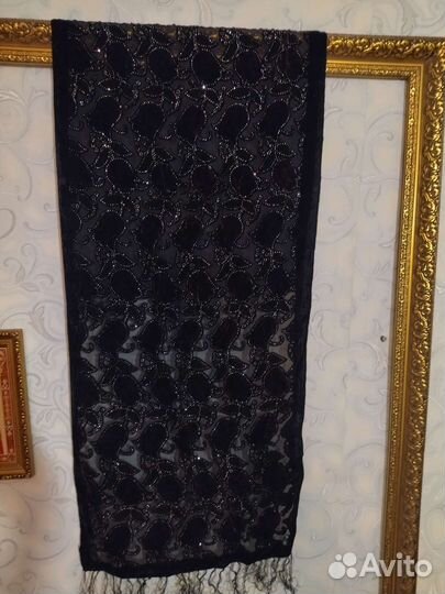 Бархатный шарф