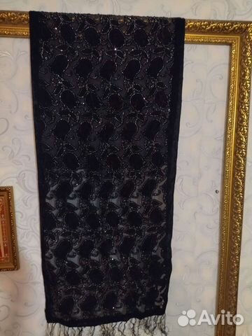 Бархатный шарф