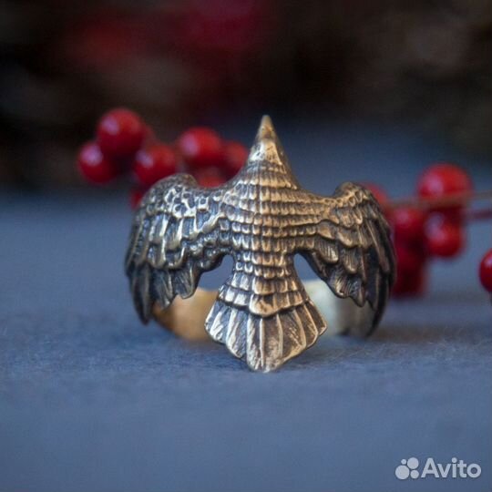 Кольцо Ворон. Латунь