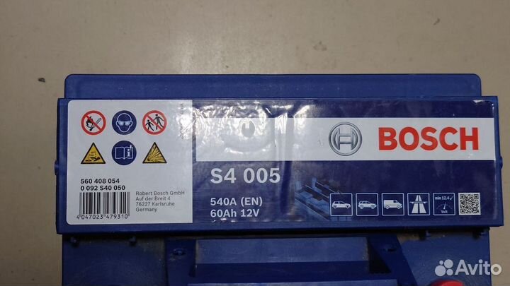 Аккумулятор bosch 60ah