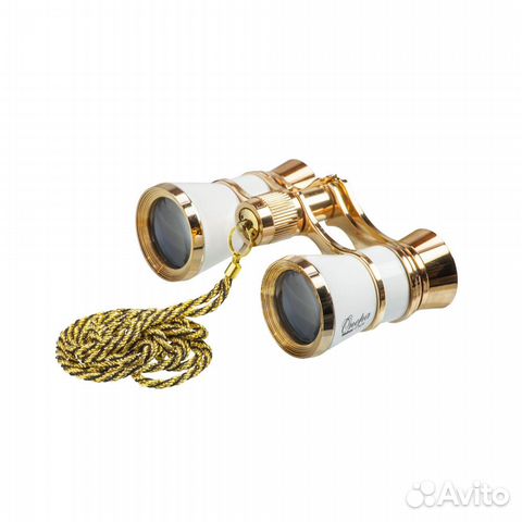 Бинокль театральный Veber бгц 3x25 бел/с цепочкой