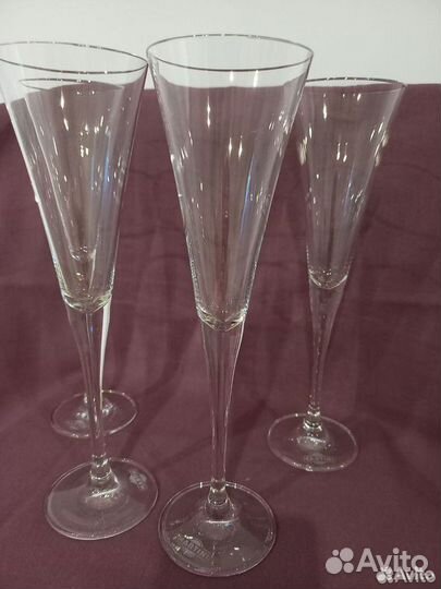 Бокалы фужеры стеклянные 4 шт