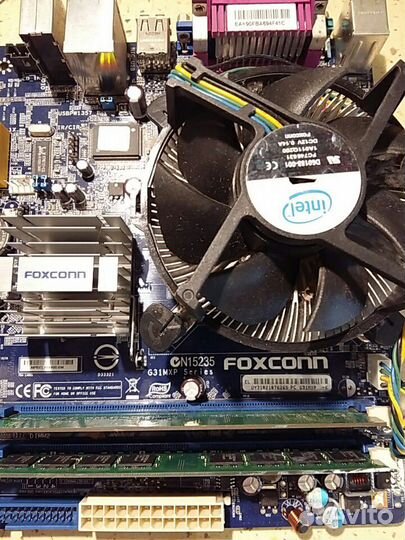 Материнская плата Foxconn g31mxp и комплектующие