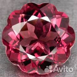 Природный насыщенно розовый турмалин 6.38 карат