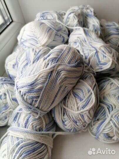 Хорошенькая пряжа хлопок/шёлк/лён/меринос