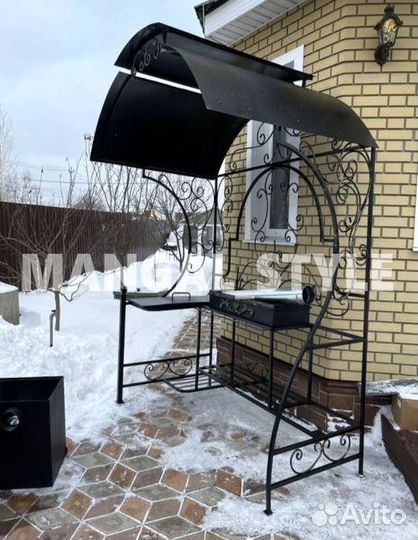 Мангал с крышей