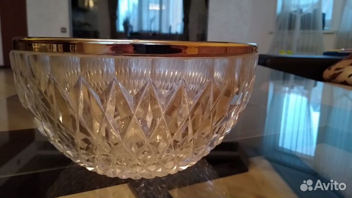 Богемский хрусталь салатница