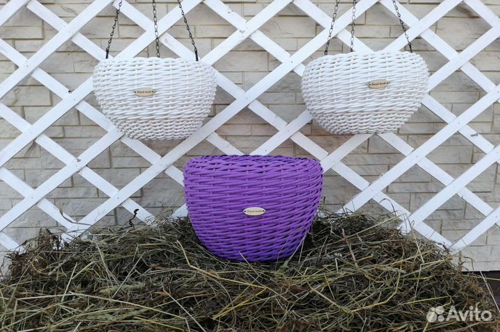 Кашпо из ротанга