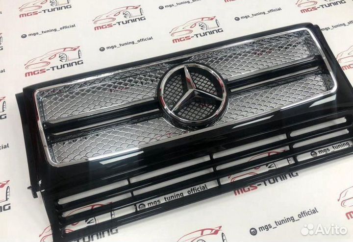 Решётка радиатора G65 хром Гелендваген w463