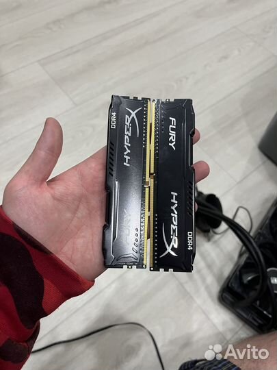 Оперативная память ddr4 hyperX fury 8GB 2666mhz