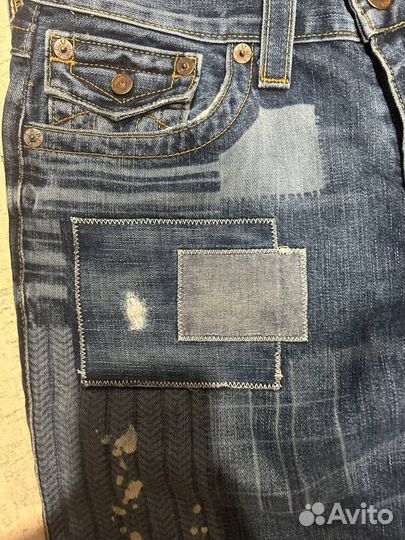 Джинсы True Religion Patchwork для шипа