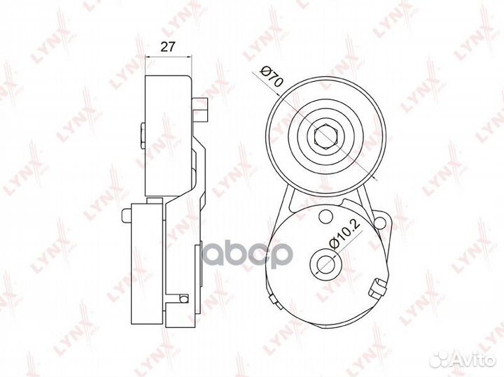PT-3029 ролик с механизмом натяжения Nissan X