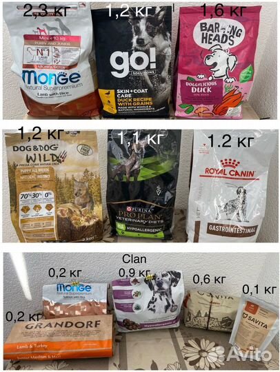 Сухой корм для собак