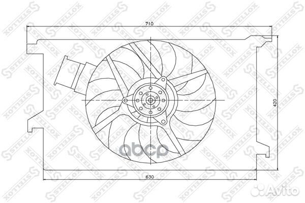 29-99271-SX вентилятор охлаждения без кожуха O
