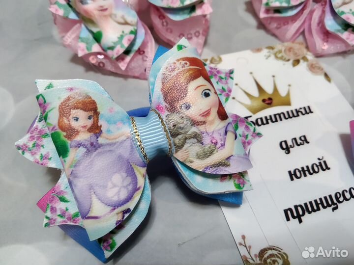 Бантики с героями мультфильмов