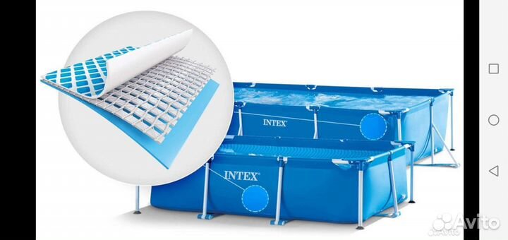 Каркасный бассейн intex бу