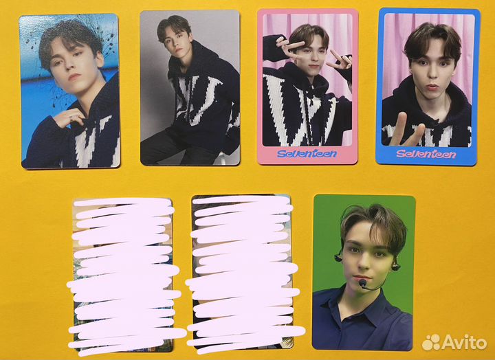 Официальные карты Seventeen (макнэ лайн)