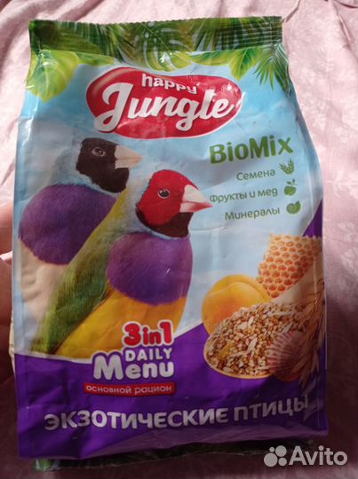 Корм для крупных попугаев и экзотических птиц