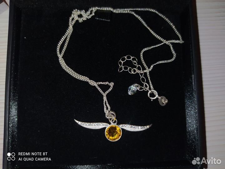 Кулон снитч Гарри Поттер. Серебро