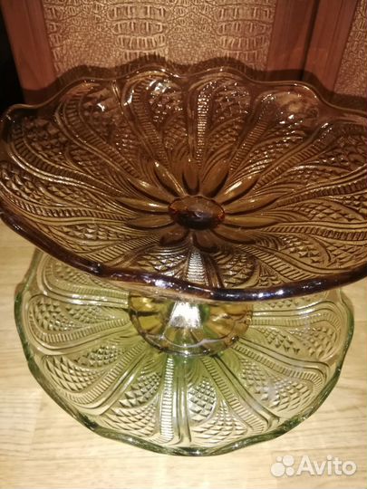 Вазы для фруктов на ножке СССР