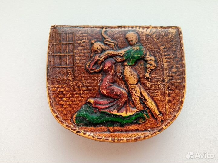 Винтажный кошелек кожаный Европа