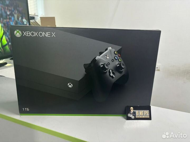 Xbox One X + подставка для 