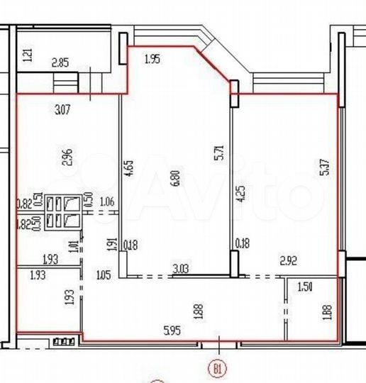 2-к. квартира, 69,5 м², 12/20 эт.