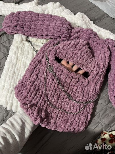 Балаклава вязаная женская