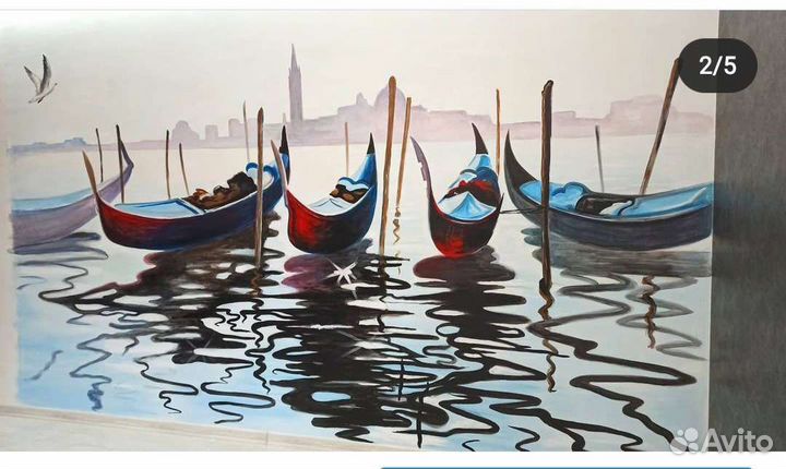 Роспись стен. Барельеф