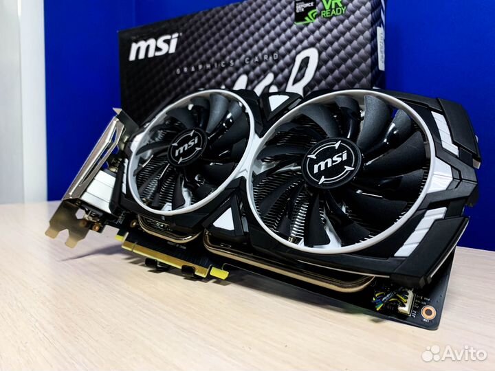 Видеокарта MSI Armor GTX 1060 3Gb 192Bit