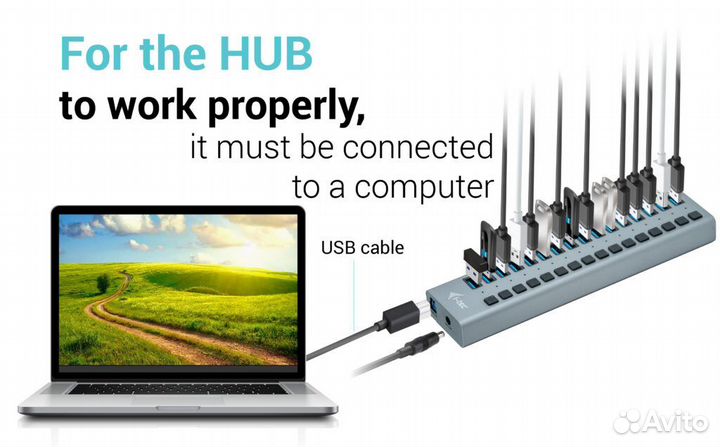 Новые USB концентраторы (хабы), 16 портов, 90 Вт