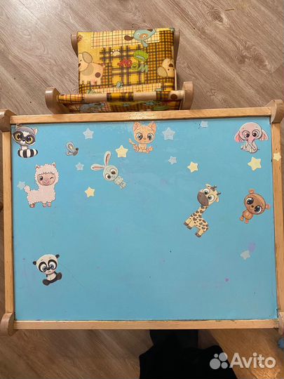 Стол и стул детский деревянный