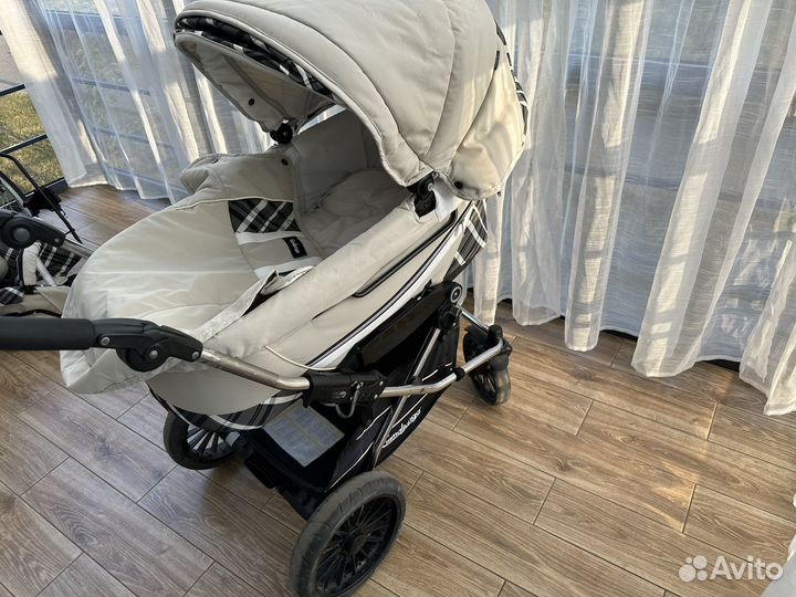 Коляска emmaljunga 2 в 1 с адаптером Maxi Cosi