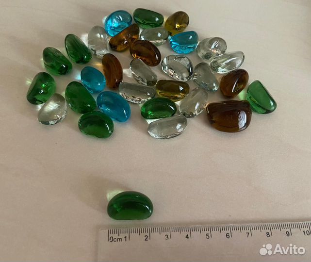 Стеклянные камни для аквариума