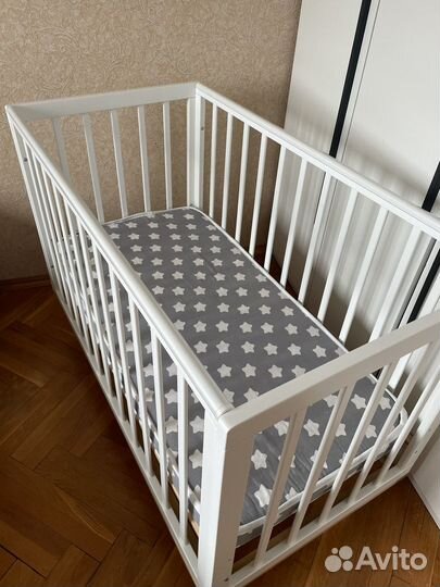 Детская кроватка 120х60 с маятником