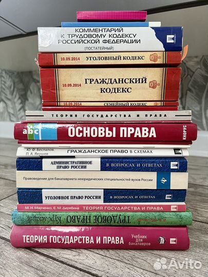 Книги Юриспруденция. Кодексы и учебники