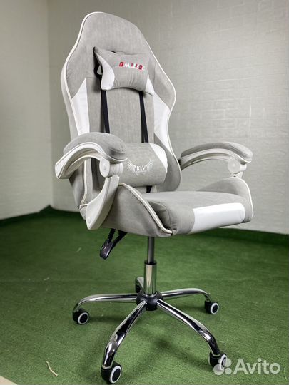 Компьютерное кресло ткань серое 308