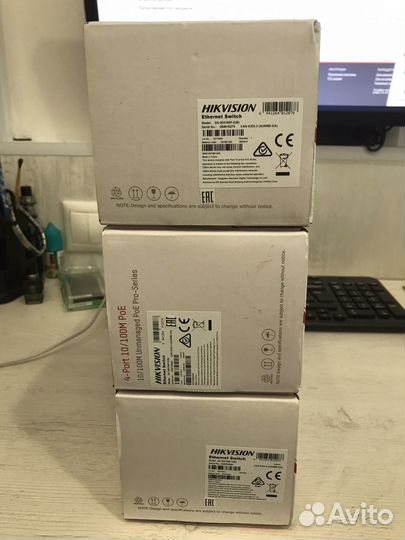 Poe коммутатор Hikvision DS-3E0105p-E(B)