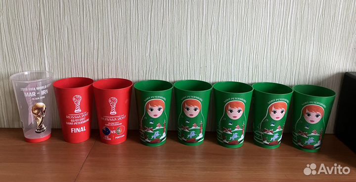 Стаканы с Кубка fifa 2017-2018 по футболу