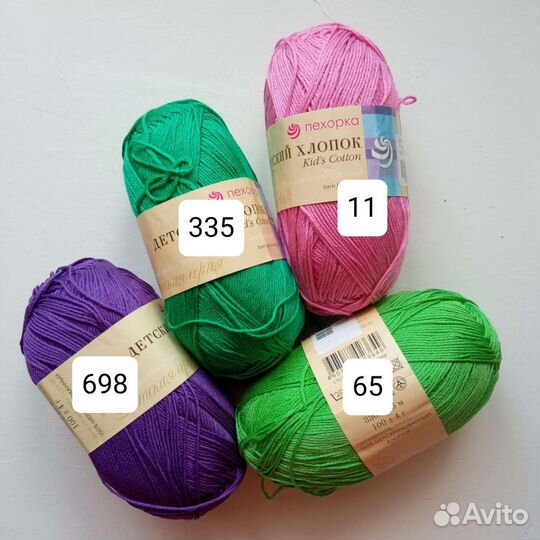 Пряжа Пехорка Детский Хлопок