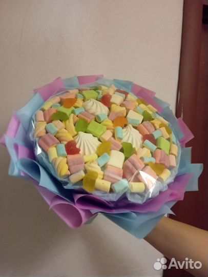 Сладкий букет из зефира