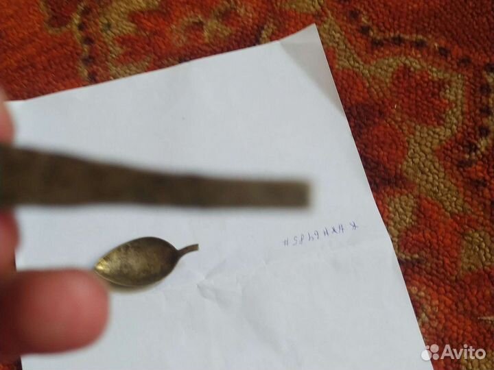 Чайная ложка из серебра пробы 875