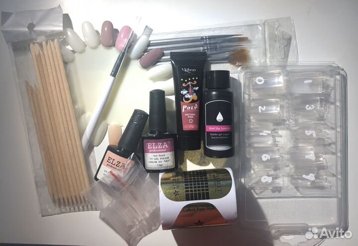 Набор для наращивания ногтей бу