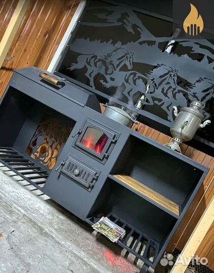 Мангал с крышей 4 в 1