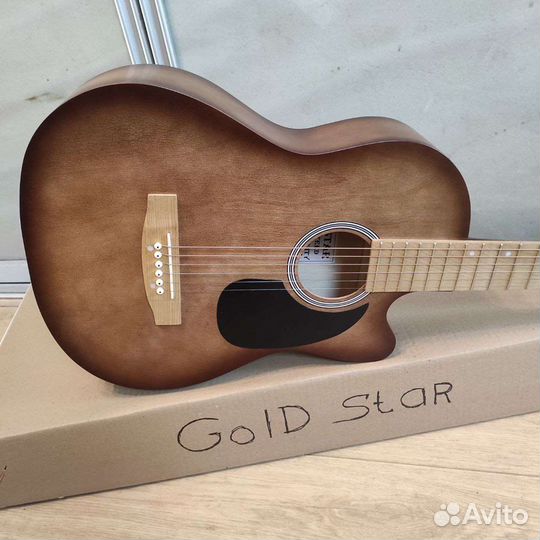 Гитара новая акустическая с широким грифом