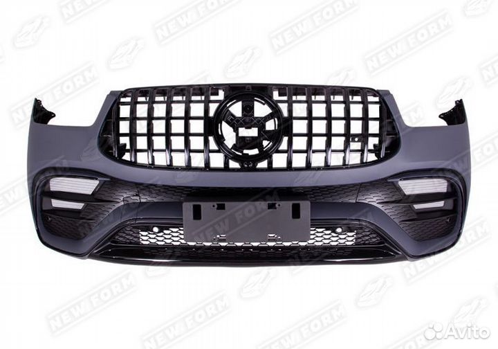 Бампер 63 AMG черный Mercedes GLE Coupe 167