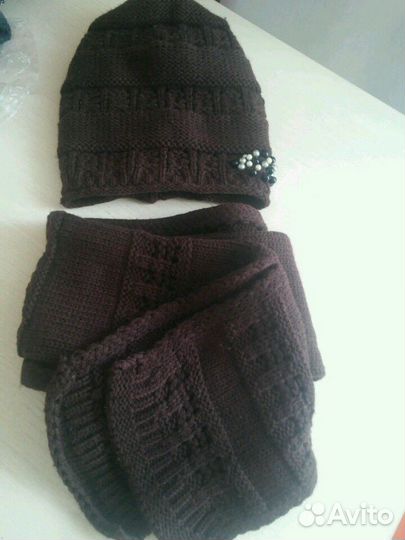 Комплект шапка и шарф