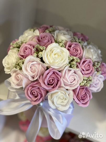 Цветы 101 роза стабилизированые с доставкой букет