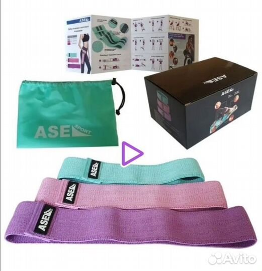 Фитнес резинки тканевые