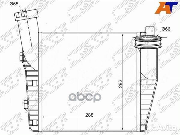 Радиатор интеркулера audi Q7 06/porsche cayenn